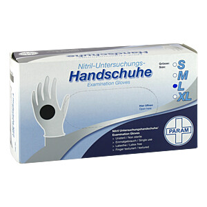 HANDSCHUHE Einmal Nitril L schwarz