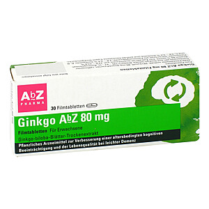 GINKGO AbZ 80 mg Filmtabletten