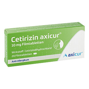 CETIRIZIN axicur 10 mg Filmtabletten