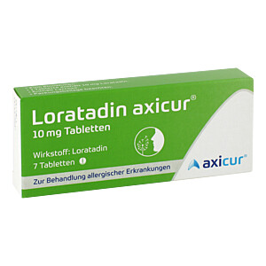 LORATADIN axicur 10 mg Tabletten
