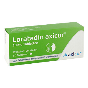 LORATADIN axicur 10 mg Tabletten