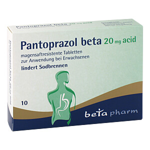 PANTOPRAZOL beta 20 mg acid magensaftresistentTabletten