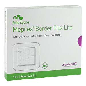 MEPILEX Border Flex Lite Schaumverband 10x10 cm