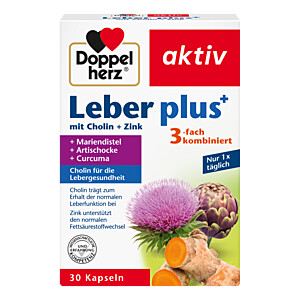 DOPPELHERZ Leber plus mit Cholin+Zink Kapseln