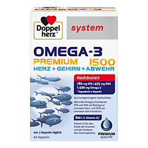 DOPPELHERZ Omega-3 Premium 1500 system Kapseln