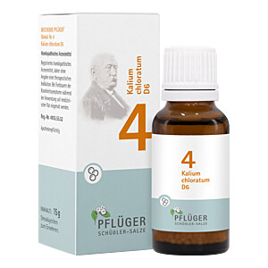 BIOCHEMIE Pflüger 4 Kalium chloratum D 6 Globuli