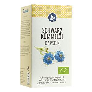 SCHWARZKÜMMELÖL 500 mg Kapseln Bio vegan ägypt.