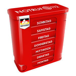 KERPERS Pillendose 7-Tage rot