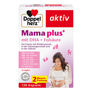 DOPPELHERZ Mama plus mit DHA+Folsäure Kapseln