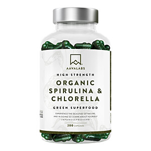 AAVALABS Spirulina & Chlorella Komplex vegan Kaps.