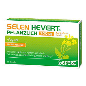 SELEN HEVERT pflanzlich 200 -m63g Kapseln