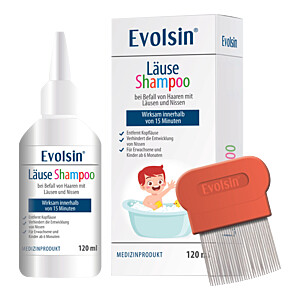 EVOLSIN Läuseshampoo mit Läusekamm