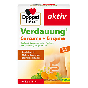 DOPPELHERZ Verdauung Curcuma+Enzyme Kapseln