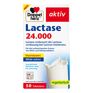 DOPPELHERZ Lactase 24.000 Tabletten