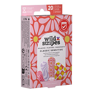WILD STRIPES Pflaster Classic sensitiv Pastel Fun