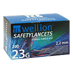 WELLION Safetylancets 23 G Sicherheitseinmallanz.