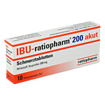 IBU-RATIOPHARM 200 mg akut SchmerztablettenFilmtabletten