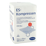 ES-KOMPRESSEN unsteril 7,5x7,5 cm 8fach