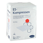 ES-KOMPRESSEN unsteril 10x12,5 cm 12fach