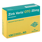 ZINK VERLA OTC 20 mg Filmtabletten