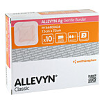 ALLEVYN Ag Gentle Border 7,5x7,5 cm Wundverband