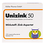 UNIZINK 50 magensaftresistente Tabletten