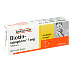 BIOTIN-RATIOPHARM 5 mg Tabletten