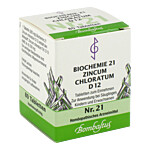 BIOCHEMIE 21 Zincum chloratum D 12 Tabletten