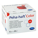 PEHA-HAFT Color Fixierbinde 6 cmx20 m rot