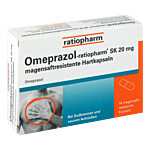 OMEPRAZOL-ratiopharm SK 20 mg magensaftresistentHartkaps.