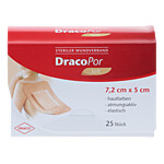 DRACOPOR Wundverband 5x7,2 cm steril hautfarben