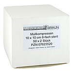 MULLKOMPRESSEN 10x10 cm steril