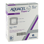 AQUACEL Ag Foam adhäsiv 8x8 cm Verband