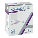 AQUACEL Ag Foam nicht adhäsiv 5x5 cm Verband