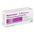 NAPROXEN-1A Pharma 250 mg b.Regelschmerzen Tabletten