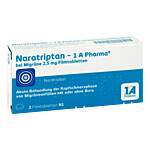 NARATRIPTAN-1A Pharma bei Migräne 2,5 mg Filmtabletten