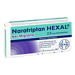 NARATRIPTAN HEXAL bei Migräne 2,5 mg Filmtabletten