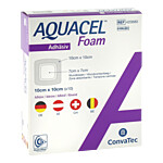 AQUACEL Foam adhäsiv 10x10 cm Verband