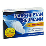 NARATRIPTAN Heumann bei Migräne 2,5 mg Filmtabletten