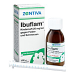 IBUFLAM Kindersaft 20mg-ml gegen Fieber u.Schmerz.