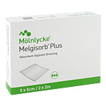 MELGISORB Plus Alginat Verband 5x5 cm steril