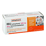 IBU-RATIOPHARM 400 mg akut SchmerztablettenFilmtabletten