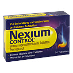 NEXIUM Control 20 mg magensaftresistente Tabletten