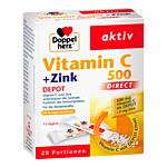 DOPPELHERZ Vitamin C 500+Zink Depot DIRECT Pellets