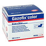 GAZOFIX color Fixierbinde kohäsiv 6 cmx20 m blau