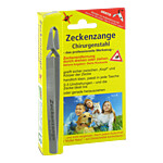 ZECKENZANGE Chirurgenstahl geriffelt