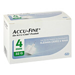 ACCU FINE sterile Nadeln f.Insulinpens 4 mm 32 G