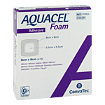 AQUACEL Foam adhäsiv 8x8 cm Verband