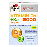 DOPPELHERZ Vitamin D3 2000+K2 system Tabletten