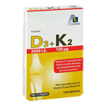 D3+K2 2000 I.E.+100 -m63g Tabletten